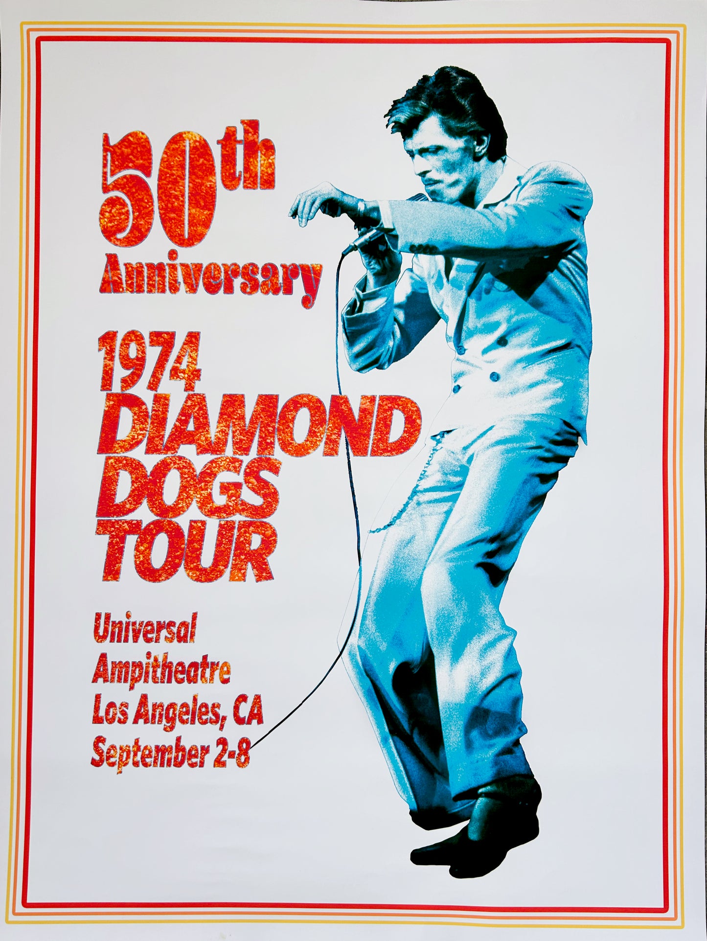 Diamond Dogs Tour 50th Anniversary Poster