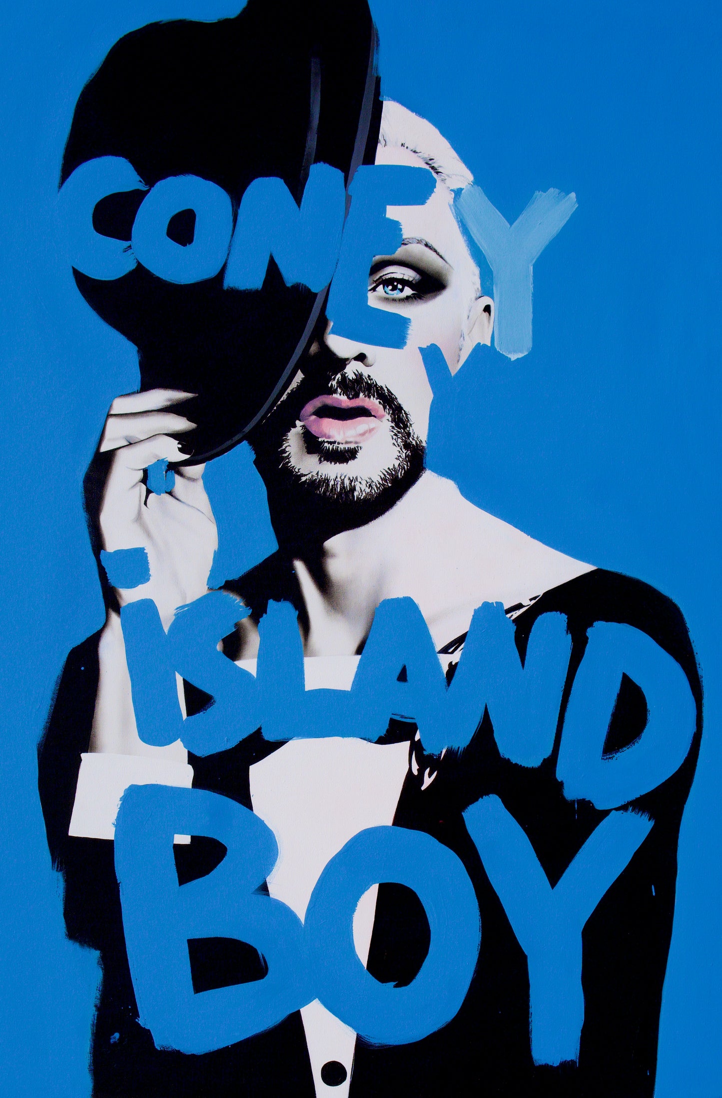 Coney Island Boy (Boy George/Lou Reed mash up) Limited edition print.
