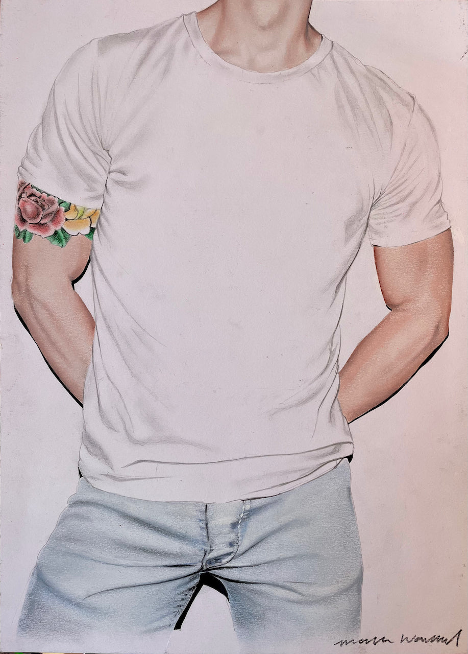 38. 'Torso' crayon