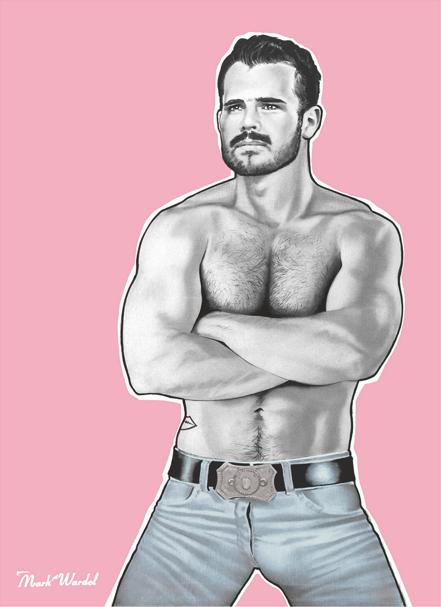 Portrait of Simon Dunn in a Tom Of Finland Style