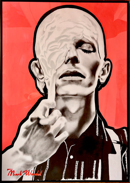 Bowie 'Cracked Actor Face Casting 74' Unique Artwork