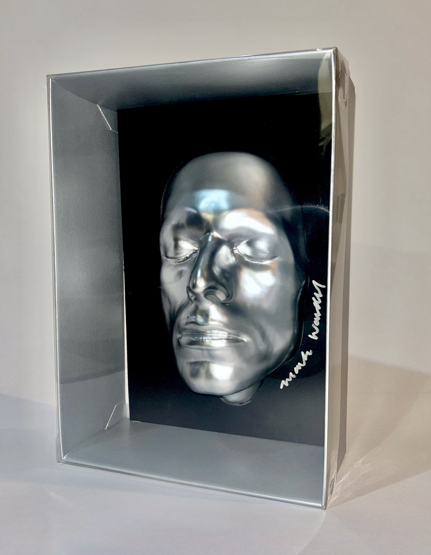 Bowie 'Cracked Actor silverchrome mask' (plastic vacuum formed)