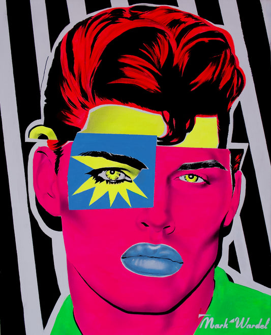 'TRADE face re-mix' limited edition fine art print
