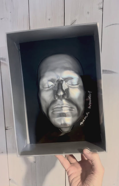 Bowie 'Cracked Actor silverchrome mask' (plastic vacuum formed)