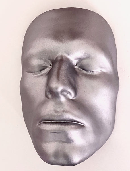 B22 Bowie Matt Silver Life Mask