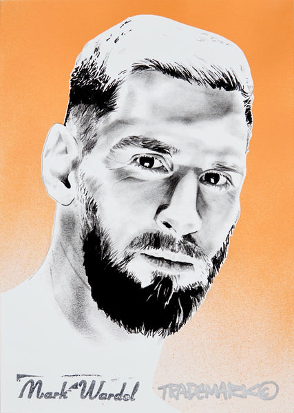 'Messi Head' Hand Sprayed Art Print