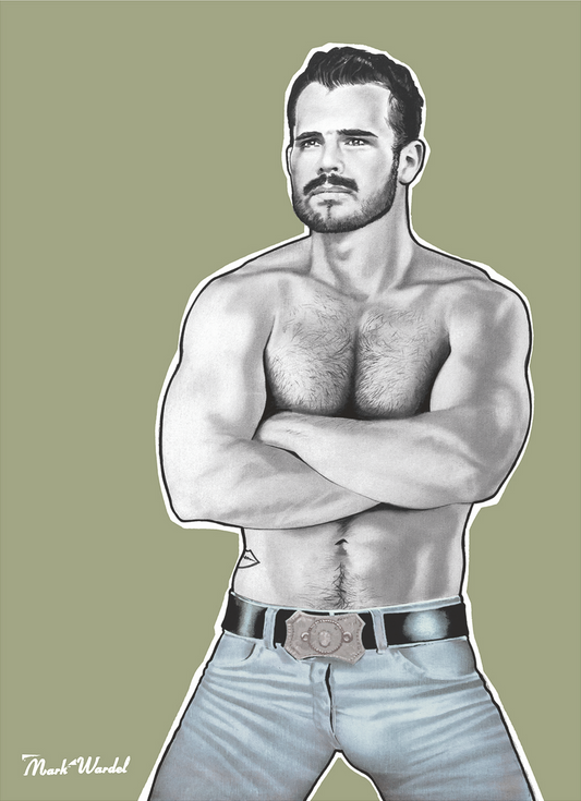 Portrait of Simon Dunn in a Tom Of Finland Style