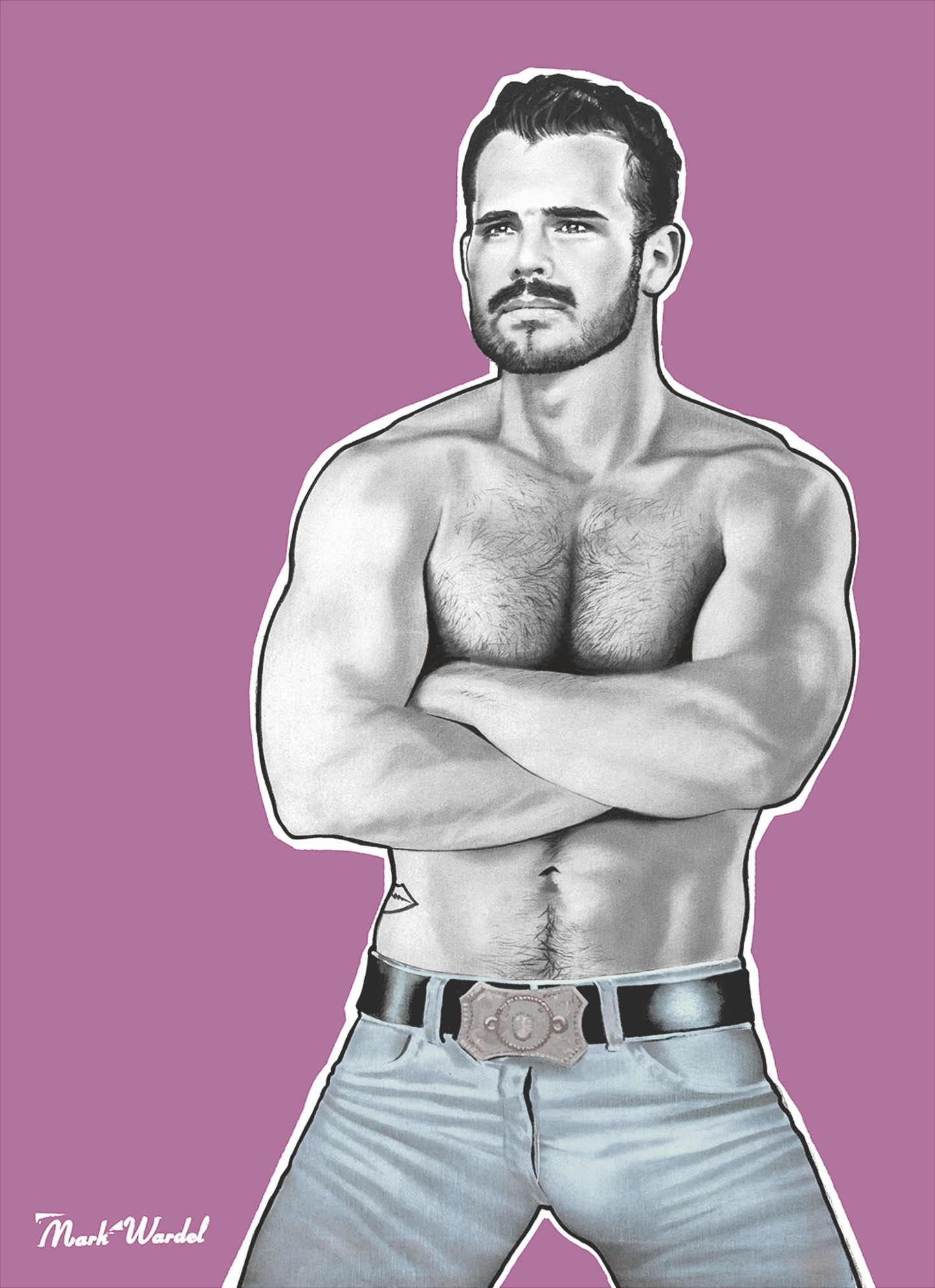 Portrait of Simon Dunn in a Tom Of Finland Style