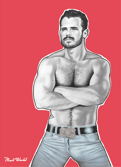 Portrait of Simon Dunn in a Tom Of Finland Style