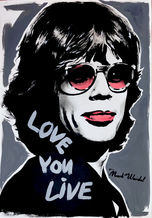 Fast And Loose collection - 'Love You Live/Jagger' - Fine Art Print