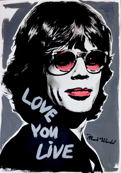 Fast And Loose collection - 'Love You Live/Jagger' - Fine Art Print ...